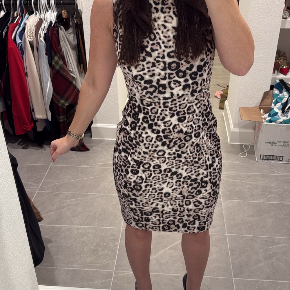 Calvin Klein business attire midi dress